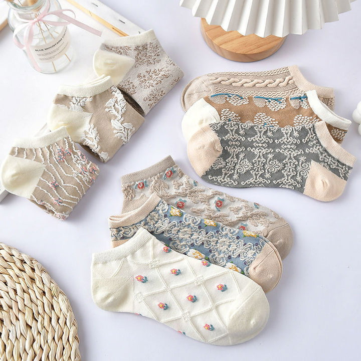1 Pair Ins trendy art retro Casual Ankle Socks - SocksLtd