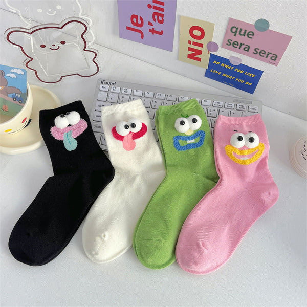 1 Pair Personalized cute cartoon  Fun Crew Socks - SocksLtd