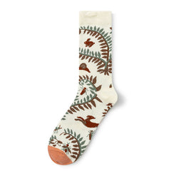 1 Pair Retro Art Crew Socks - SocksLtd