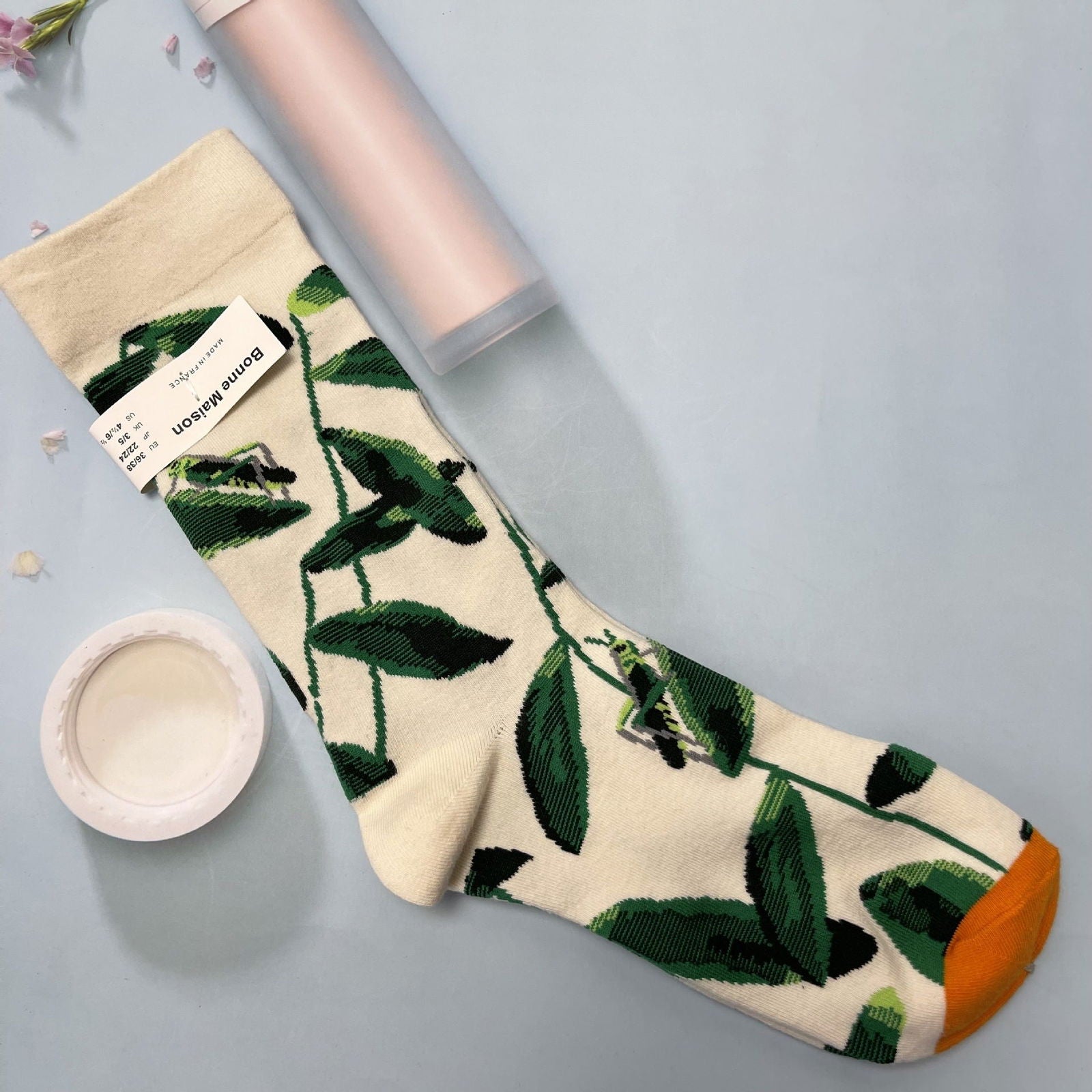 1 Pair Retro oil painting Crew Socks - SocksLtd