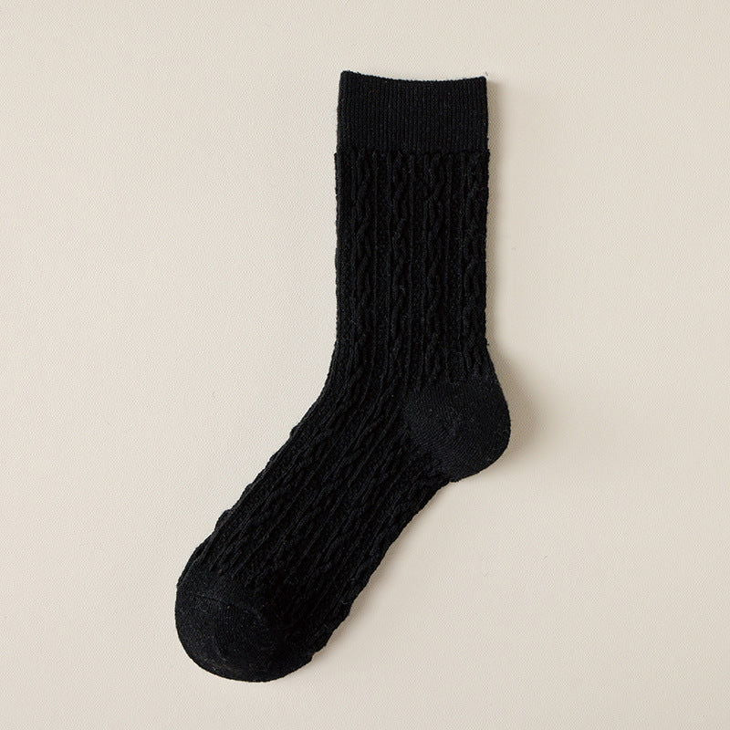 1 Pair Threaded wool Thermal Crew Socks - SocksLtd