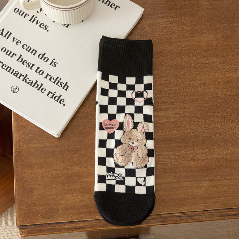 1 Pair Versatile Cartoon Casual Crew Socks - SocksLtd