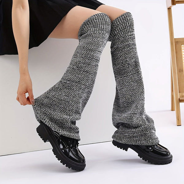 1 Pair Vintage Flared Leg Warmers  JK Style Knee High Socks - SocksLtd