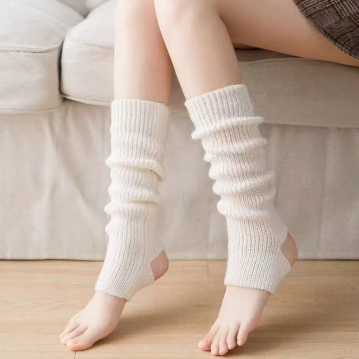 1 Pair Women Black Korean Style Knee-High Socks - SocksLtd