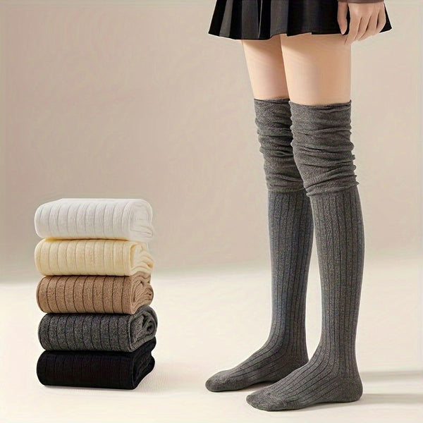 1 Pair Women Fashionista Over The Knee Socks - SocksLtd