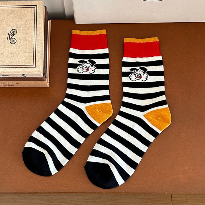 1 Pair Women Ins Cartoon Creative  Fun Crew Socks - SocksLtd