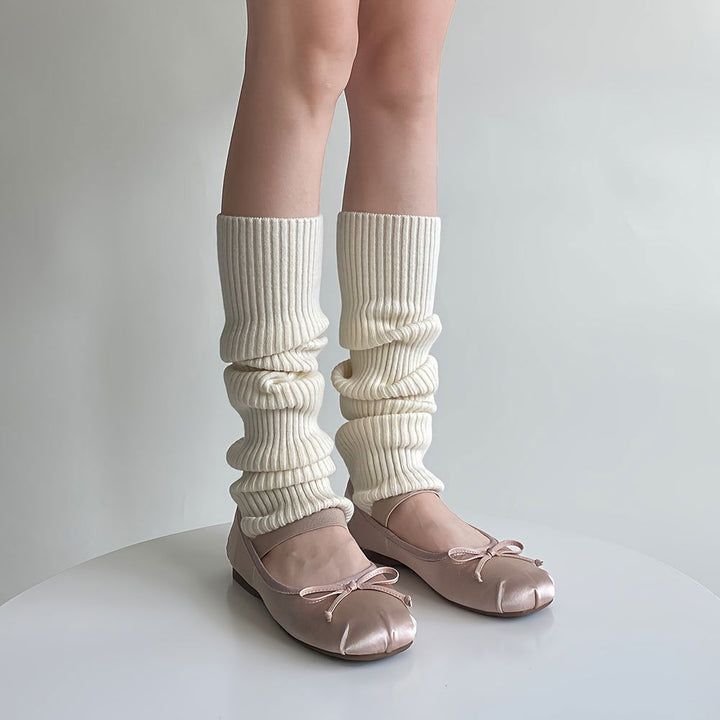 1 Pair Women Stretchy Knit Knee High Socks - SocksLtd
