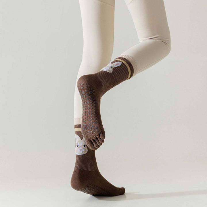 1 Pair  Five finger anti skid Yoga Socks - SocksLtd