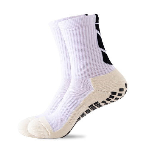 1 Pair  Men  Anti slip adhesive Athletic Crew Socks - SocksLtd