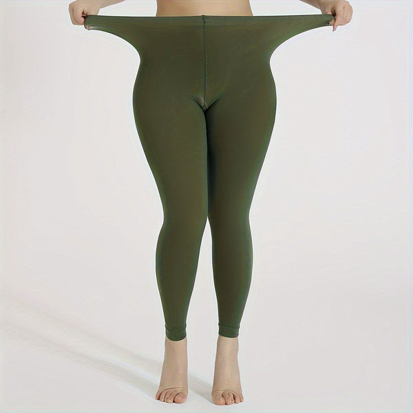1 Pair  Solid Opaque High Waist Tights Stockings Socks - SocksLtd