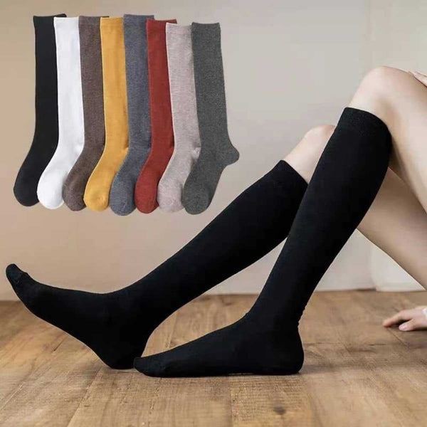 1 Pair  Women Skinny college style  Knee High Socks - SocksLtd