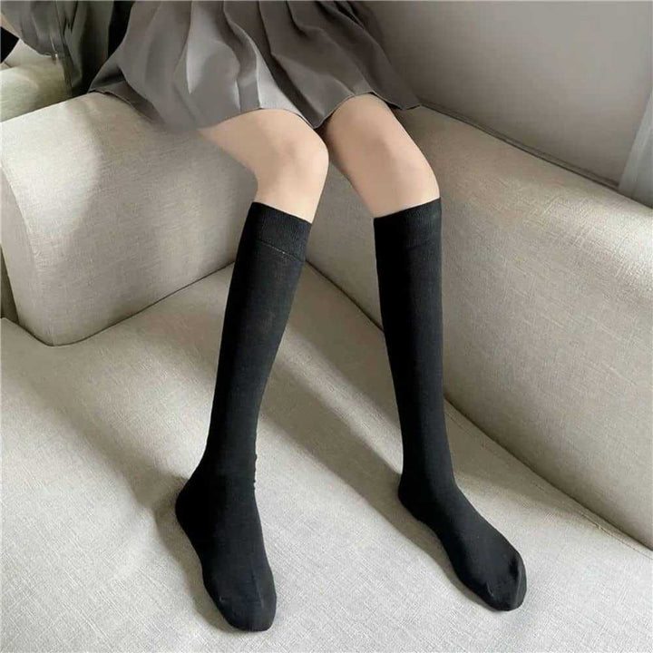 1 Pair  Women Skinny college style  Knee High Socks - SocksLtd