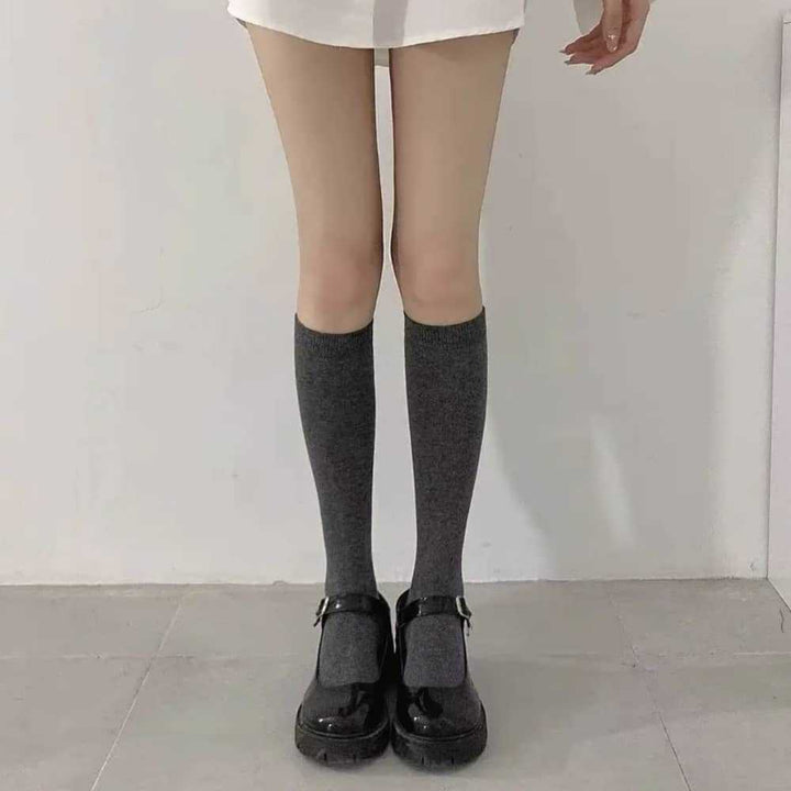 1 Pair  Women Skinny college style  Knee High Socks - SocksLtd