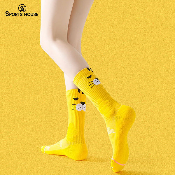 1 Pair  Women  cartoon anime multifunctional Athletic Socks - SocksLtd