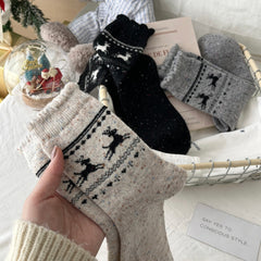 6 Pairs Lace Academy Style Casual Socks