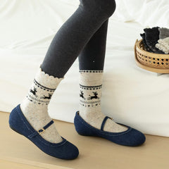 6 Pairs Lace Academy Style Casual Socks