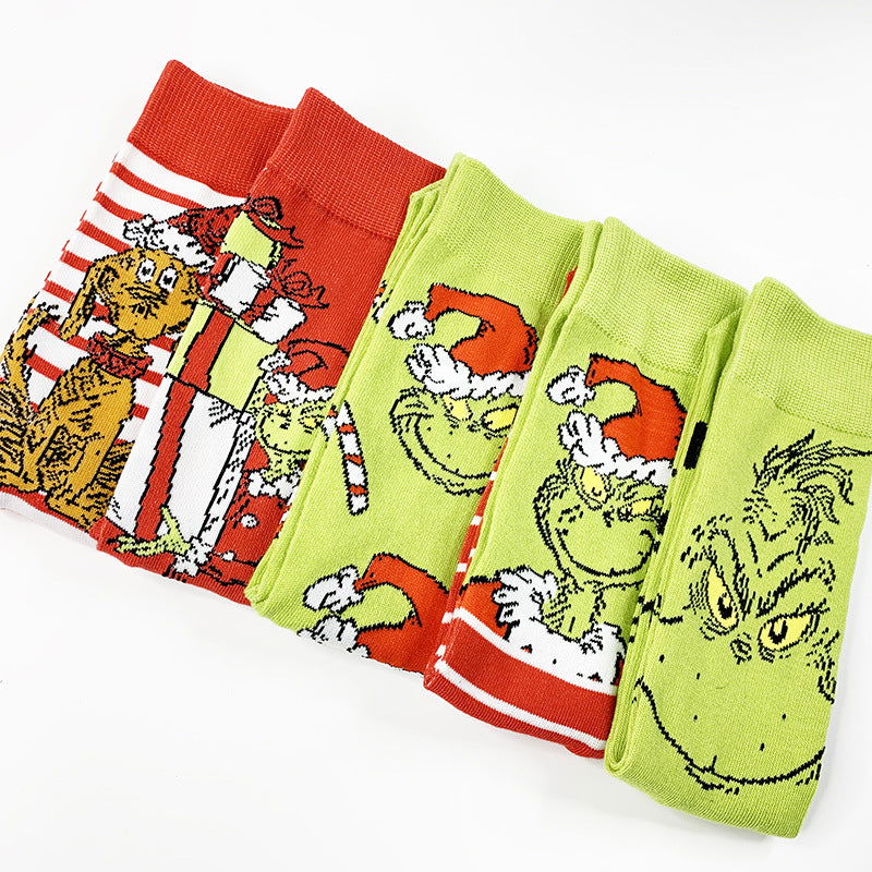 2 Pairs Cartoon Creativity Crew Socks - SocksLtd