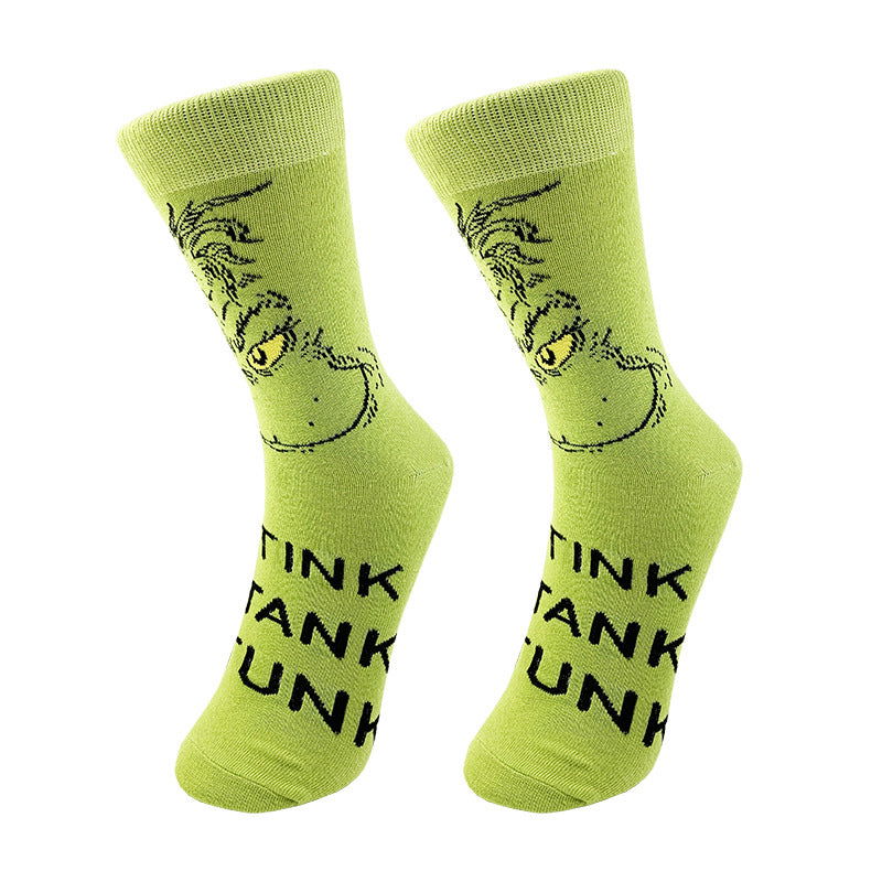 2 Pairs Cartoon Creativity Crew Socks - SocksLtd