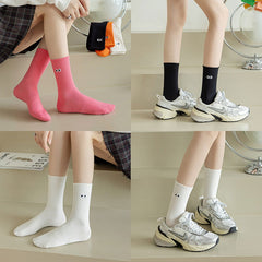 2 Pairs Dopamine embroidery Fun Socks - SocksLtd