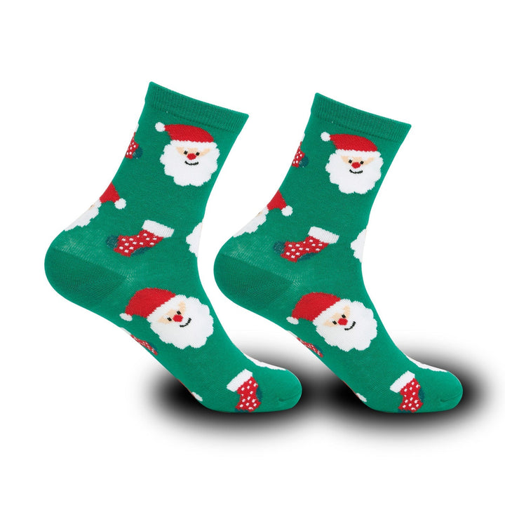 2 Pairs Elk Snowman Cartoon Christmas Crew Socks - SocksLtd