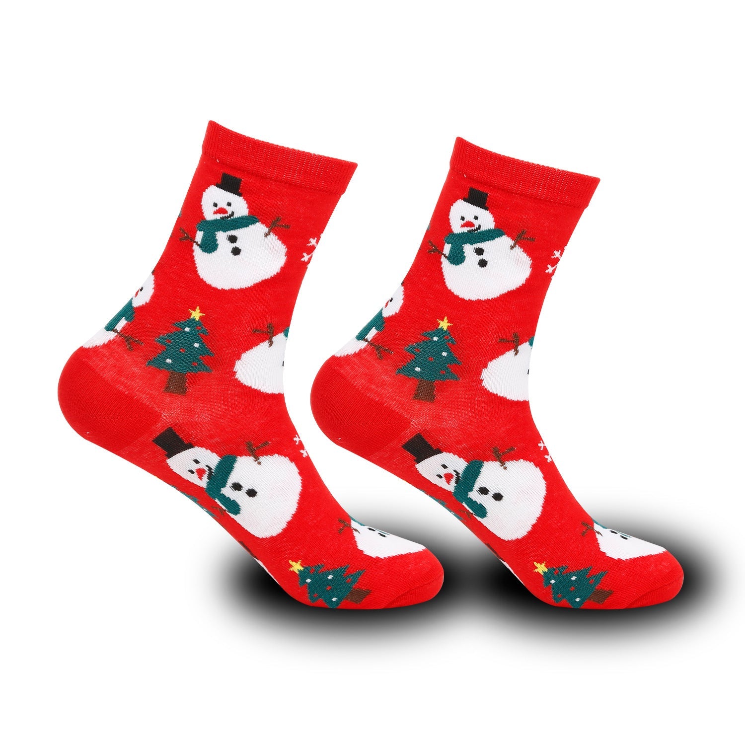 2 Pairs Elk Snowman Cartoon Christmas Socks - SocksLtd