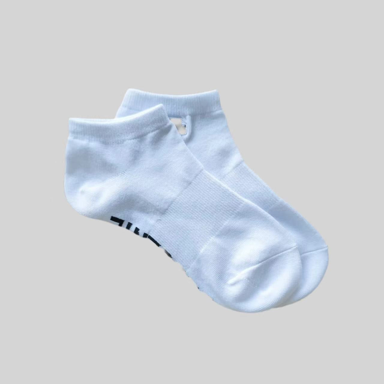 2 Pairs Embroidered sports Ankle Socks - SocksLtd