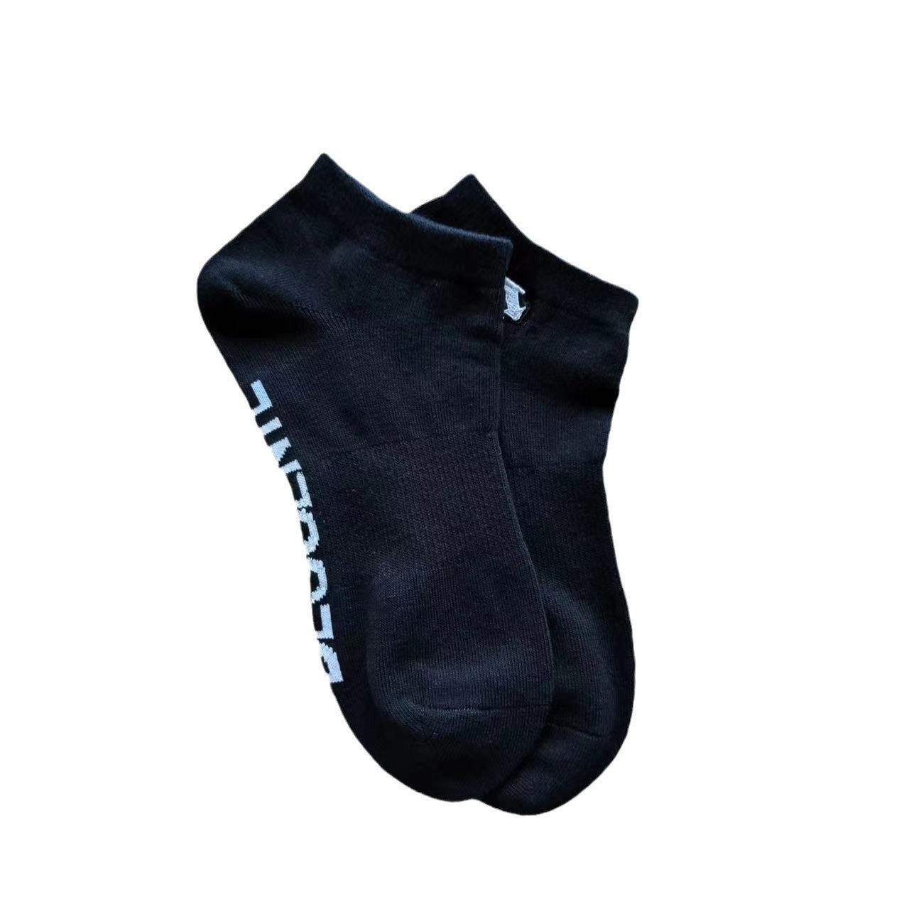 2 Pairs Embroidered sports Ankle Socks - SocksLtd