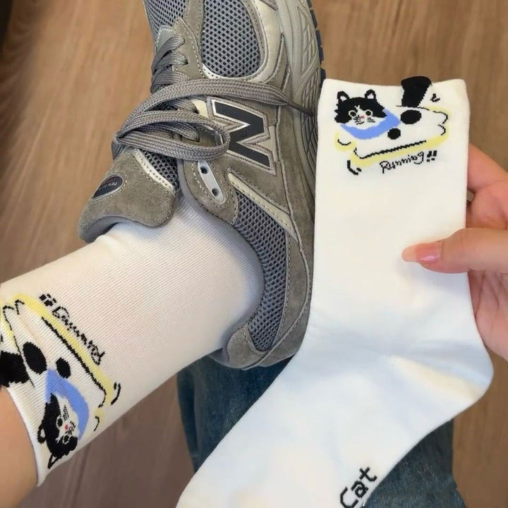2 Pairs Ins Cartoon Original Design Fun Crew Socks - SocksLtd