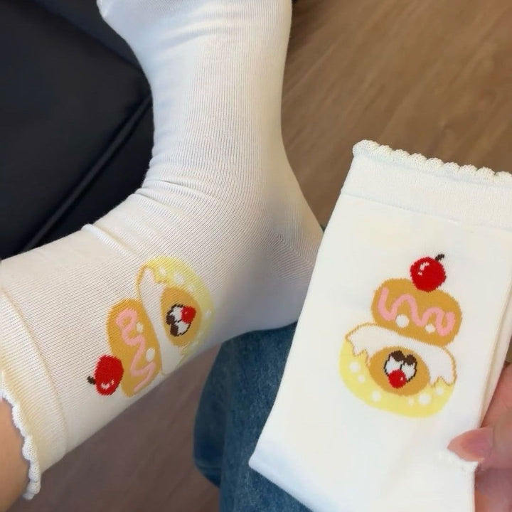 2 Pairs Ins Cartoon Original Design Fun Crew Socks - SocksLtd