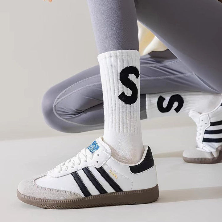 2 Pairs Ins Tide Alphabet Casual Crew Socks - SocksLtd