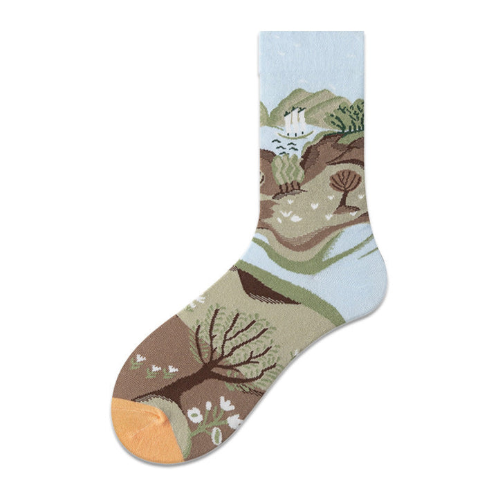 2 Pairs Ins trendy fashion Casual Crew Socks - SocksLtd