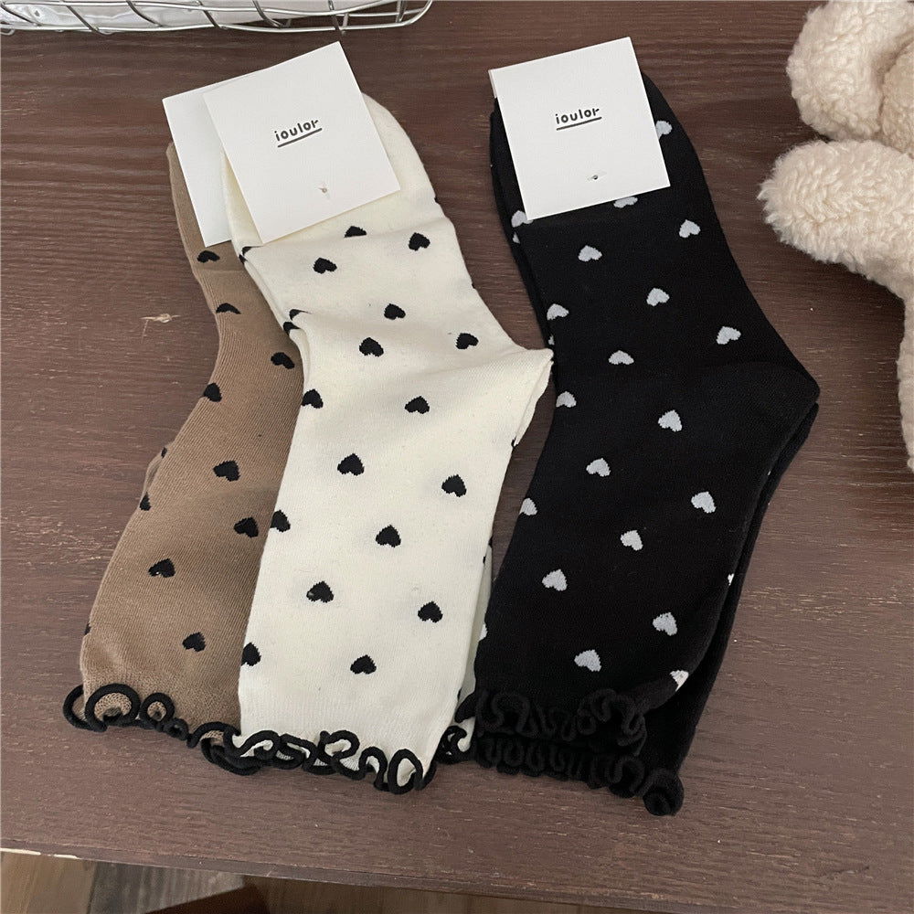 2 Pairs Sweet Love Thermal Crew Socks - SocksLtd