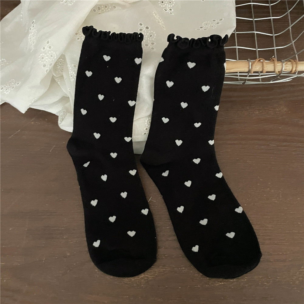 2 Pairs Sweet Love Thermal Crew Socks - SocksLtd