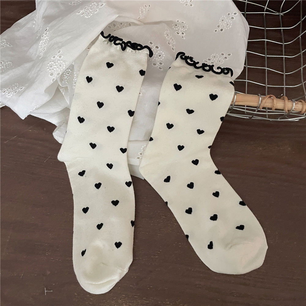 2 Pairs Sweet Love Thermal Crew Socks - SocksLtd