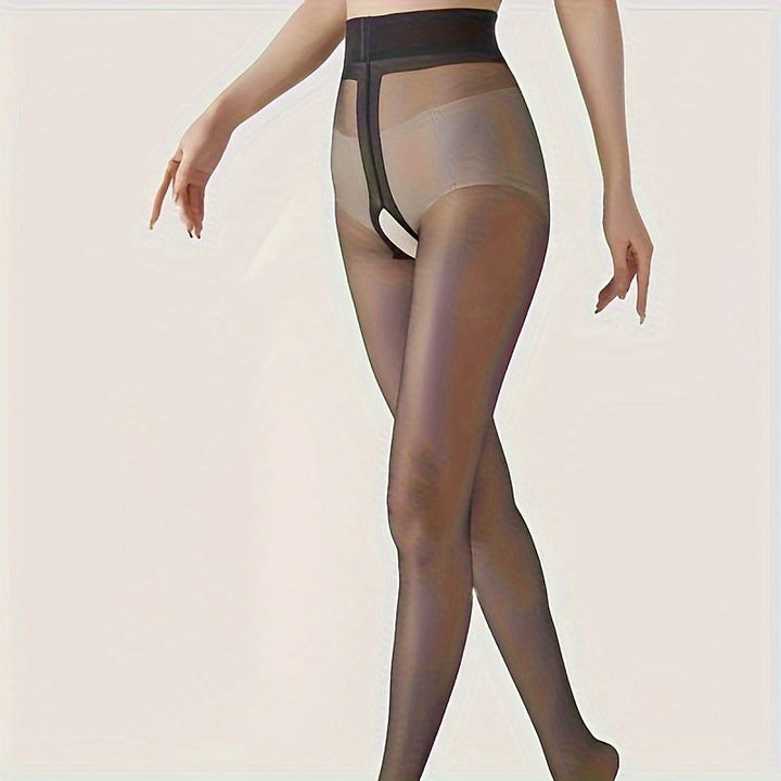 2 Pairs Women High Waisted Invisible Panties Thigh Stockings socks - SocksLtd