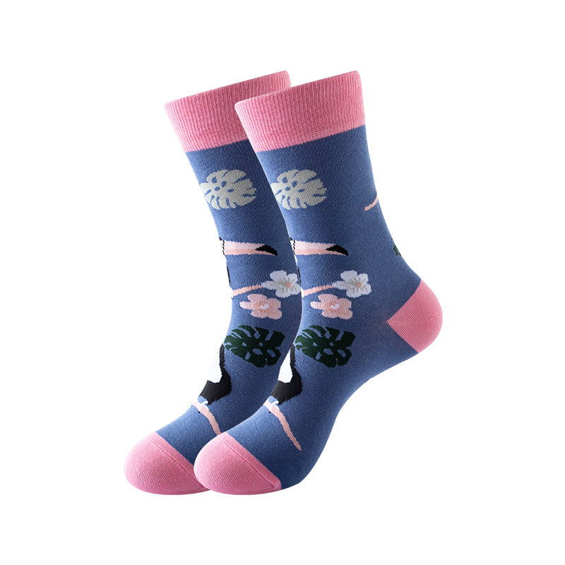 3 Pairs Personalized Trend Casual Crew Socks - SocksLtd