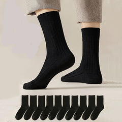 10 Pairs Fashionable Elegant Dress Crew Socks