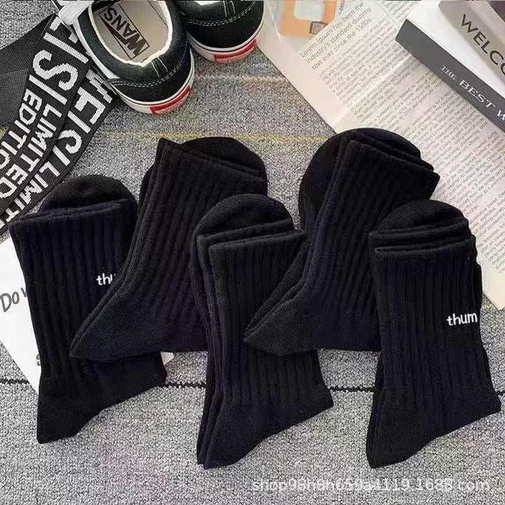 5 Pairs Breathable sports Casual Crew Socks - SocksLtd