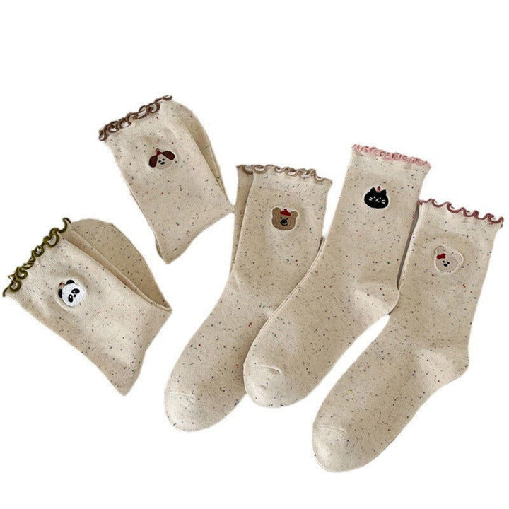 5 Pairs Cartoon Japanese series Casual Crew Socks - SocksLtd