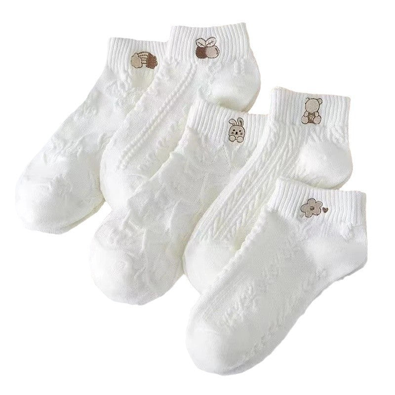 5 Pairs Cute Japanese Casual Socks - SocksLtd