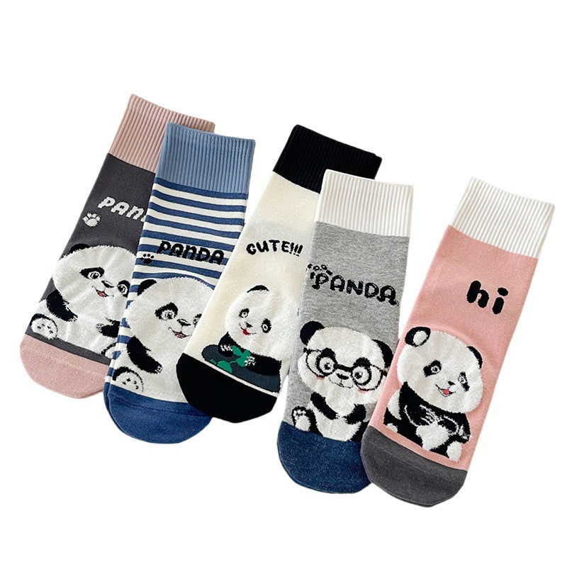 5 Pairs Cute cartoon Casual Ankle Socks - SocksLtd