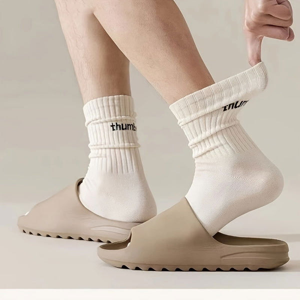 5 Pairs Fashion Versatile Breathable Comfy Crew Socks - SocksLtd