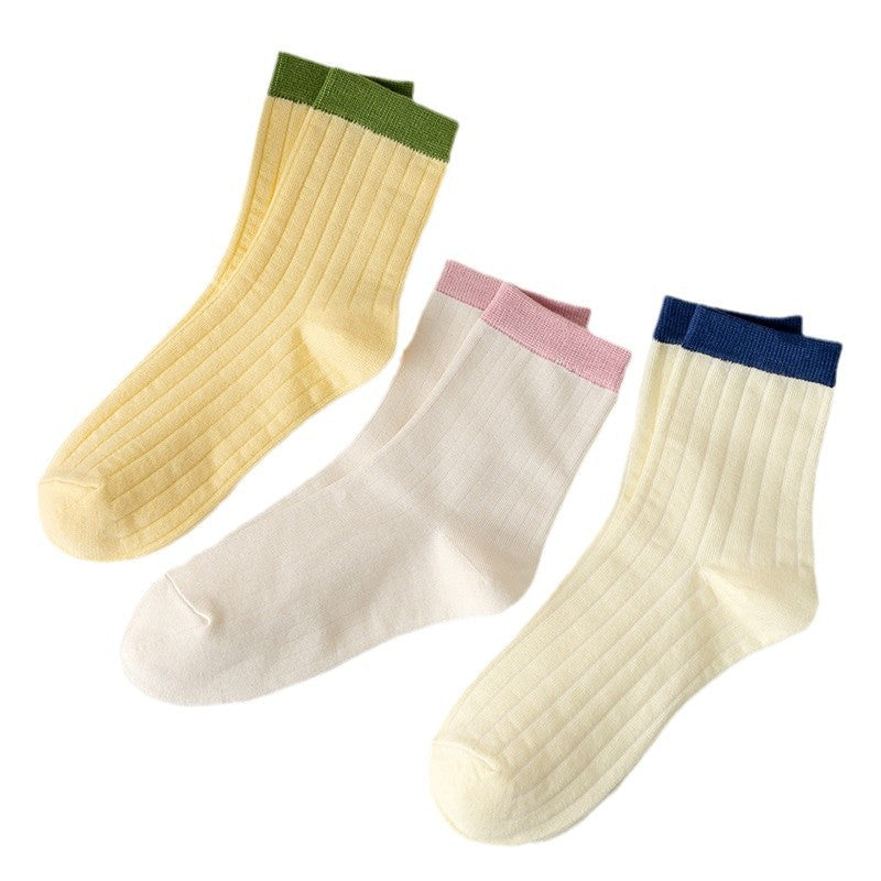 5 Pairs Fashionable  versatile  Casual  Crew Socks - SocksLtd