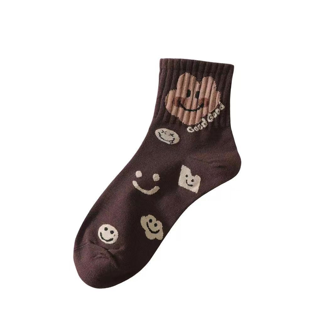 5 Pairs Ins Tide Casual Crew Socks - SocksLtd