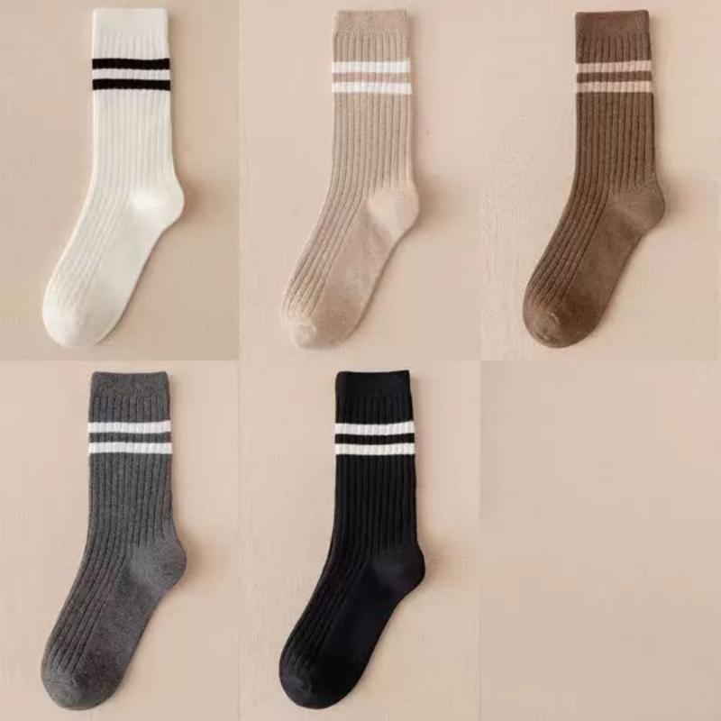 5 Pairs Internet celebrity stripes Casual Socks - SocksLtd