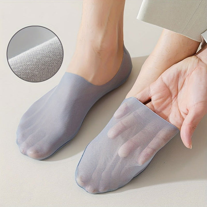 5 Pairs Men Breathable Sweat Absorbent No show socks - socksltd