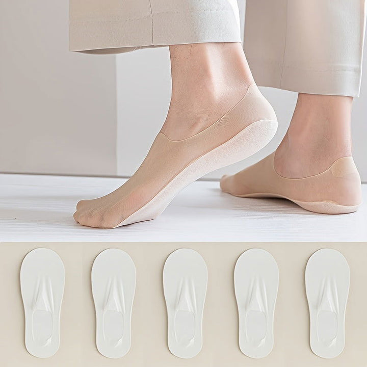 5 Pairs Men Breathable Sweat Absorbent No show socks - socksltd