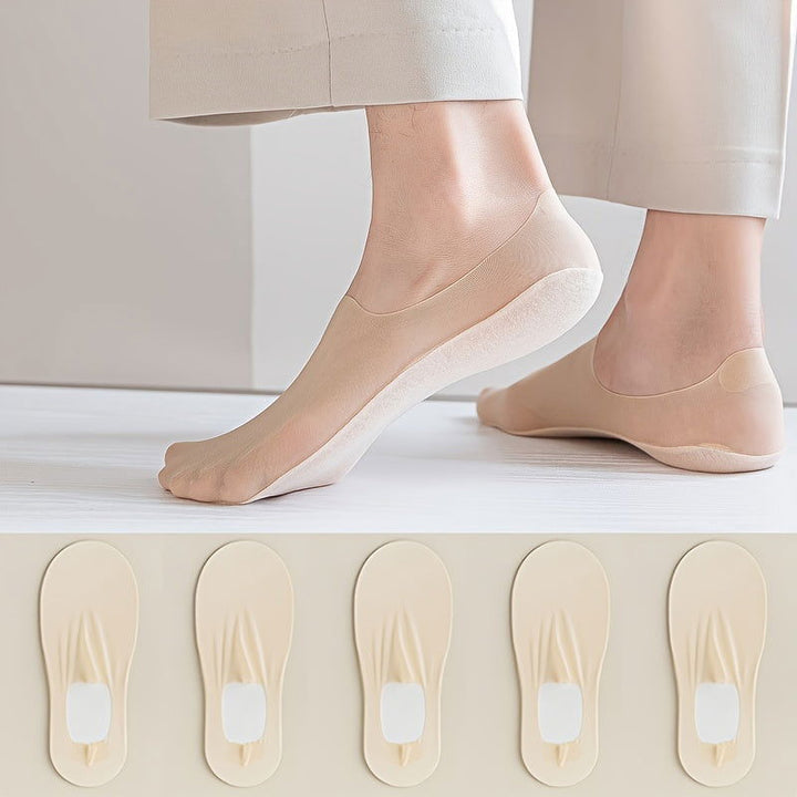 5 Pairs Men Breathable Sweat Absorbent No show socks - socksltd