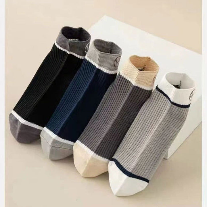5 Pairs Men Breathable Thin Odor Resistant Ankle Socks - socksltd