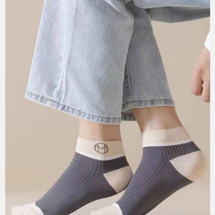 5 Pairs Men Breathable Thin Odor Resistant Ankle Socks - socksltd